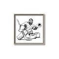 Picture of Goalie Sketch  _GroupedProduct_Square_Mini_ _GroupedProduct_Square_Canvas_Framed_