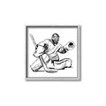 Picture of Goalie Sketch  _GroupedProduct_Square_Mini_ _GroupedProduct_Square_Canvas_Framed_