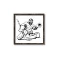 Picture of Goalie Sketch  _GroupedProduct_Square_Mini_ _GroupedProduct_Square_Canvas_Framed_