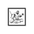 Picture of Goalie Sketch  _GroupedProduct_Square_Mini_ _GroupedProduct_Square_Canvas_Framed_