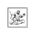 Picture of Goalie Sketch  _GroupedProduct_Square_Mini_ _GroupedProduct_Square_Canvas_Framed_