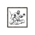 Picture of Goalie Sketch  _GroupedProduct_Square_Mini_ _GroupedProduct_Square_Canvas_Framed_