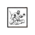 Picture of Goalie Sketch  _GroupedProduct_Square_Mini_ _GroupedProduct_Square_Canvas_Framed_