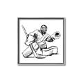 Picture of Goalie Sketch  _GroupedProduct_Square_Mini_ _GroupedProduct_Square_Canvas_Framed_