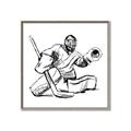 Picture of Goalie Sketch  _GroupedProduct_Square_Mini_ _GroupedProduct_Square_Canvas_Framed_