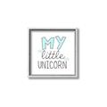 Picture of My Little Unicorn I _GroupedProduct_Square_Mini_ _GroupedProduct_Square_Canvas_Framed_