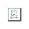 Picture of My Little Unicorn I _GroupedProduct_Square_Mini_ _GroupedProduct_Square_Canvas_Framed_