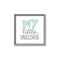 Picture of My Little Unicorn I _GroupedProduct_Square_Mini_ _GroupedProduct_Square_Canvas_Framed_