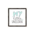 Picture of My Little Unicorn I _GroupedProduct_Square_Mini_ _GroupedProduct_Square_Canvas_Framed_