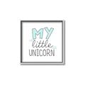 Picture of My Little Unicorn I _GroupedProduct_Square_Mini_ _GroupedProduct_Square_Canvas_Framed_