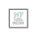 Picture of My Little Unicorn I _GroupedProduct_Square_Mini_ _GroupedProduct_Square_Canvas_Framed_