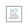 Picture of My Little Unicorn I _GroupedProduct_Square_Mini_ _GroupedProduct_Square_Canvas_Framed_