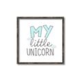 Picture of My Little Unicorn I _GroupedProduct_Square_Mini_ _GroupedProduct_Square_Canvas_Framed_