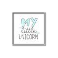 Picture of My Little Unicorn I _GroupedProduct_Square_Mini_ _GroupedProduct_Square_Canvas_Framed_