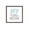 Picture of My Little Unicorn I _GroupedProduct_Square_Mini_ _GroupedProduct_Square_Canvas_Framed_