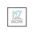 Picture of My Little Unicorn I _GroupedProduct_Square_Mini_ _GroupedProduct_Square_Canvas_Framed_