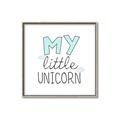 Picture of My Little Unicorn I _GroupedProduct_Square_Mini_ _GroupedProduct_Square_Canvas_Framed_