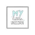 Picture of My Little Unicorn I _GroupedProduct_Square_Mini_ _GroupedProduct_Square_Canvas_Framed_