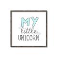 Picture of My Little Unicorn I _GroupedProduct_Square_Mini_ _GroupedProduct_Square_Canvas_Framed_
