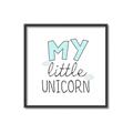 Picture of My Little Unicorn I _GroupedProduct_Square_Mini_ _GroupedProduct_Square_Canvas_Framed_
