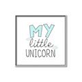 Picture of My Little Unicorn I _GroupedProduct_Square_Mini_ _GroupedProduct_Square_Canvas_Framed_