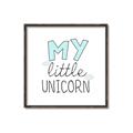 Picture of My Little Unicorn I _GroupedProduct_Square_Mini_ _GroupedProduct_Square_Canvas_Framed_
