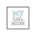 Picture of My Little Unicorn I _GroupedProduct_Square_Mini_ _GroupedProduct_Square_Canvas_Framed_