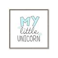 Picture of My Little Unicorn I _GroupedProduct_Square_Mini_ _GroupedProduct_Square_Canvas_Framed_