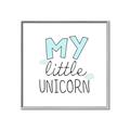 Picture of My Little Unicorn I _GroupedProduct_Square_Mini_ _GroupedProduct_Square_Canvas_Framed_