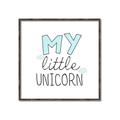 Picture of My Little Unicorn I _GroupedProduct_Square_Mini_ _GroupedProduct_Square_Canvas_Framed_
