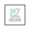 Picture of My Little Unicorn I _GroupedProduct_Square_Mini_ _GroupedProduct_Square_Canvas_Framed_
