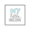 Picture of My Little Unicorn I _GroupedProduct_Square_Mini_ _GroupedProduct_Square_Canvas_Framed_