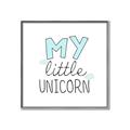 Picture of My Little Unicorn I _GroupedProduct_Square_Mini_ _GroupedProduct_Square_Canvas_Framed_