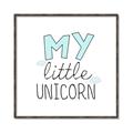 Picture of My Little Unicorn I _GroupedProduct_Square_Mini_ _GroupedProduct_Square_Canvas_Framed_
