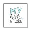 Picture of My Little Unicorn I _GroupedProduct_Square_Mini_ _GroupedProduct_Square_Canvas_Framed_