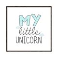 Picture of My Little Unicorn I _GroupedProduct_Square_Mini_ _GroupedProduct_Square_Canvas_Framed_
