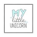 Picture of My Little Unicorn I _GroupedProduct_Square_Mini_ _GroupedProduct_Square_Canvas_Framed_