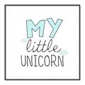Picture of My Little Unicorn I _GroupedProduct_Square_Mini_ _GroupedProduct_Square_Canvas_Framed_