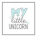Picture of My Little Unicorn I _GroupedProduct_Square_Mini_ _GroupedProduct_Square_Canvas_Framed_