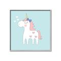 Picture of My Little Unicorn II _GroupedProduct_Square_Mini_ _GroupedProduct_Square_Canvas_Framed_