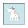 Picture of My Little Unicorn II _GroupedProduct_Square_Mini_ _GroupedProduct_Square_Canvas_Framed_