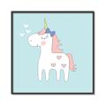 Picture of My Little Unicorn II _GroupedProduct_Square_Mini_ _GroupedProduct_Square_Canvas_Framed_