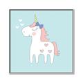 Picture of My Little Unicorn II _GroupedProduct_Square_Mini_ _GroupedProduct_Square_Canvas_Framed_