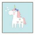 Picture of My Little Unicorn II _GroupedProduct_Square_Mini_ _GroupedProduct_Square_Canvas_Framed_