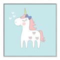 Picture of My Little Unicorn II _GroupedProduct_Square_Mini_ _GroupedProduct_Square_Canvas_Framed_