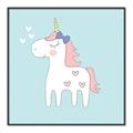 Picture of My Little Unicorn II _GroupedProduct_Square_Mini_ _GroupedProduct_Square_Canvas_Framed_