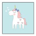 Picture of My Little Unicorn II _GroupedProduct_Square_Mini_ _GroupedProduct_Square_Canvas_Framed_