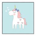Picture of My Little Unicorn II _GroupedProduct_Square_Mini_ _GroupedProduct_Square_Canvas_Framed_