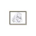 Picture of Polar Bear Mom and Baby _GroupedProduct_Rectangle_Landscape_Mini_ _GroupedProduct_Rectangle_Landscape_Canvas_Framed_