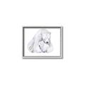 Picture of Polar Bear Mom and Baby _GroupedProduct_Rectangle_Landscape_Mini_ _GroupedProduct_Rectangle_Landscape_Canvas_Framed_